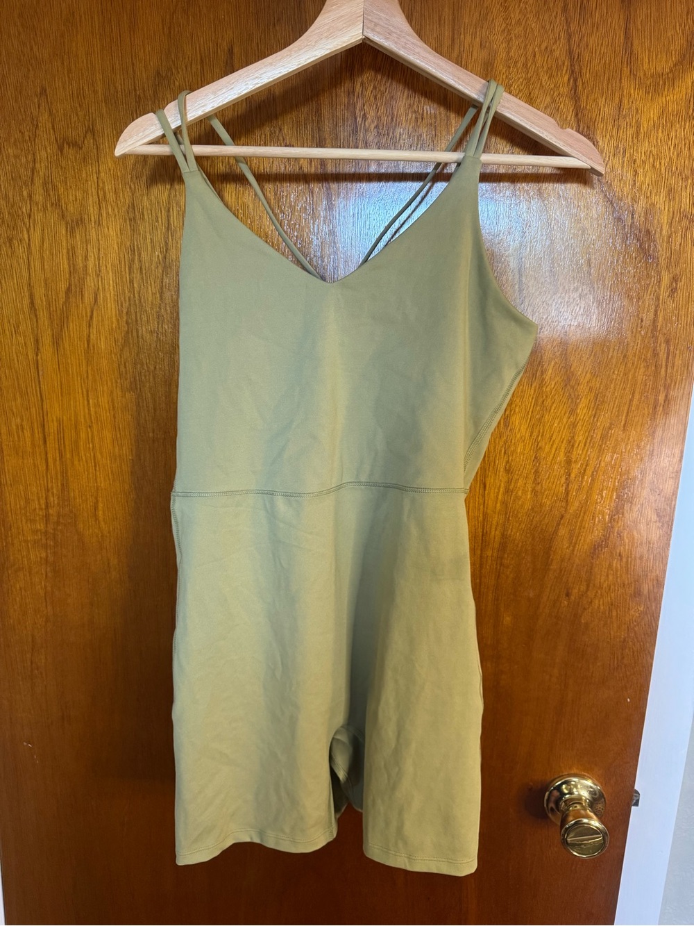 all in motion Olive Green work out romper